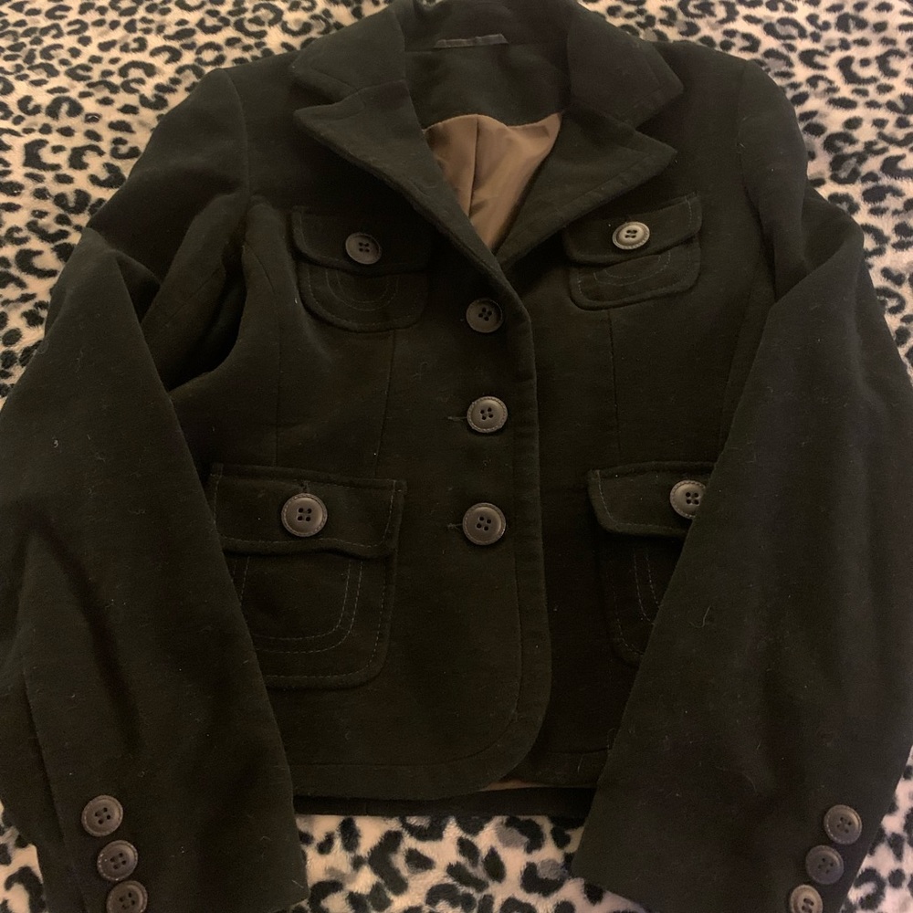 Woman’s black jacket